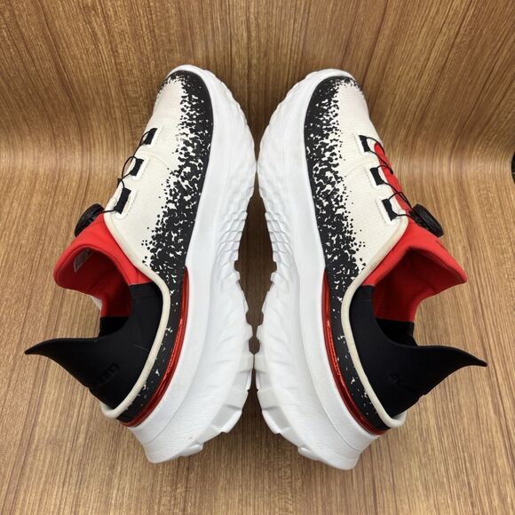 Under Armour SlipSpeed Mega Running Shoe Black White Red Men's size 11.5 Sneaker - Picture 5 of 8